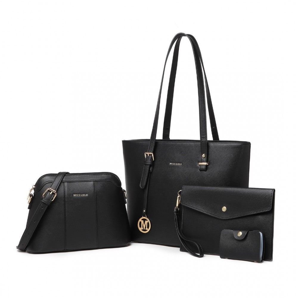 4 Piece Classic Sleek Handbag Set